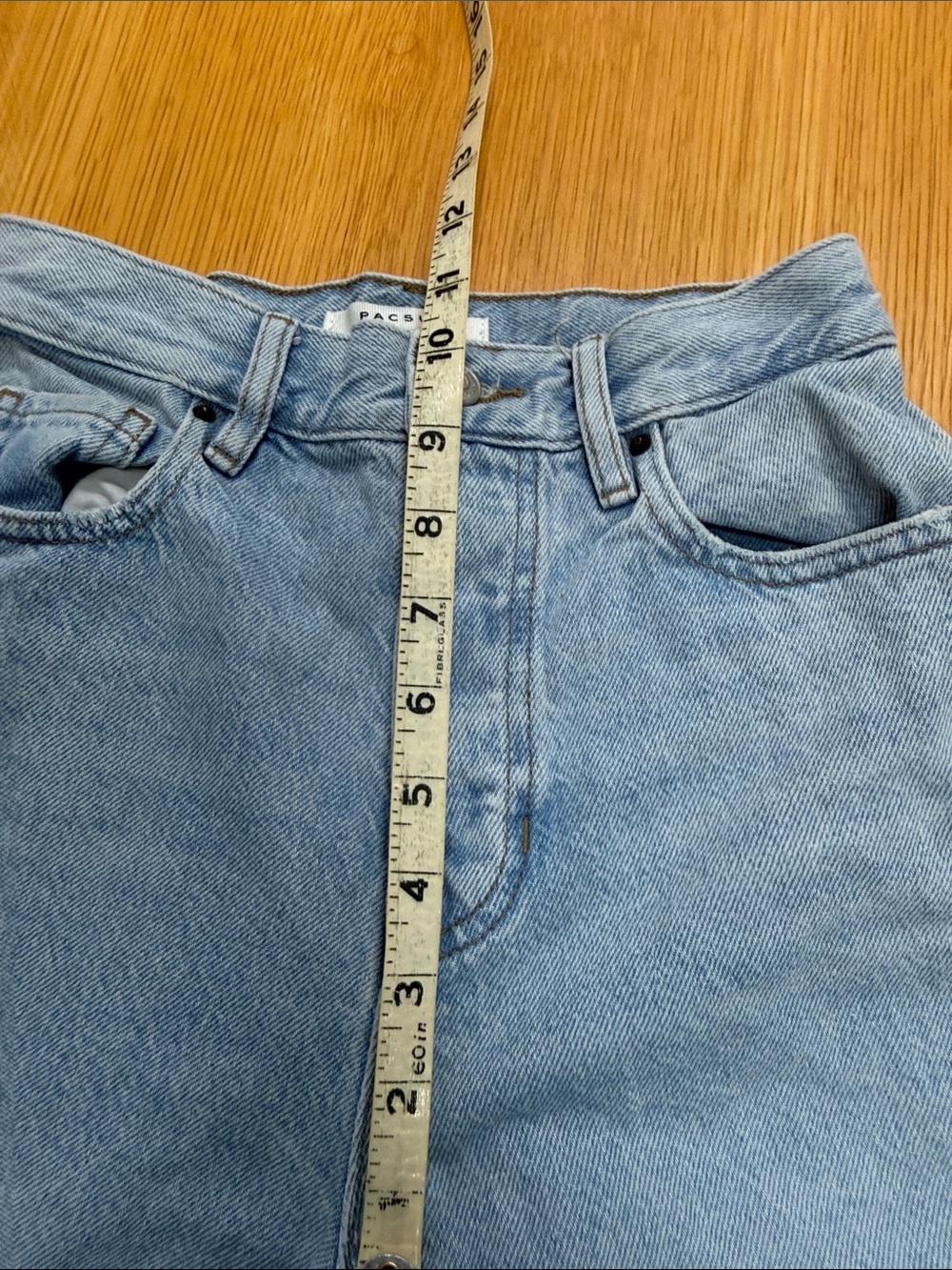 PacSun High Rise Straight Button Fly Jean - Picture 10 of 13